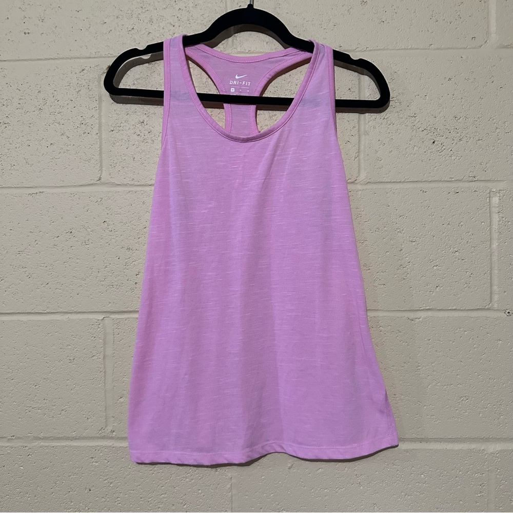 NIKE‎ dri-fit women’s tank top pink workout shirt size medium